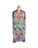 DAKOTA Sheer Mid Length Print Duster