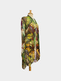 GISELLE 416 Sheer Mid Length Print Duster