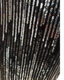 PAMELA Princes Cut Sequence Scoop Neck Long Sleeve Top