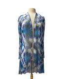 MALI Sheer Mid Length Printed Mesh Duster