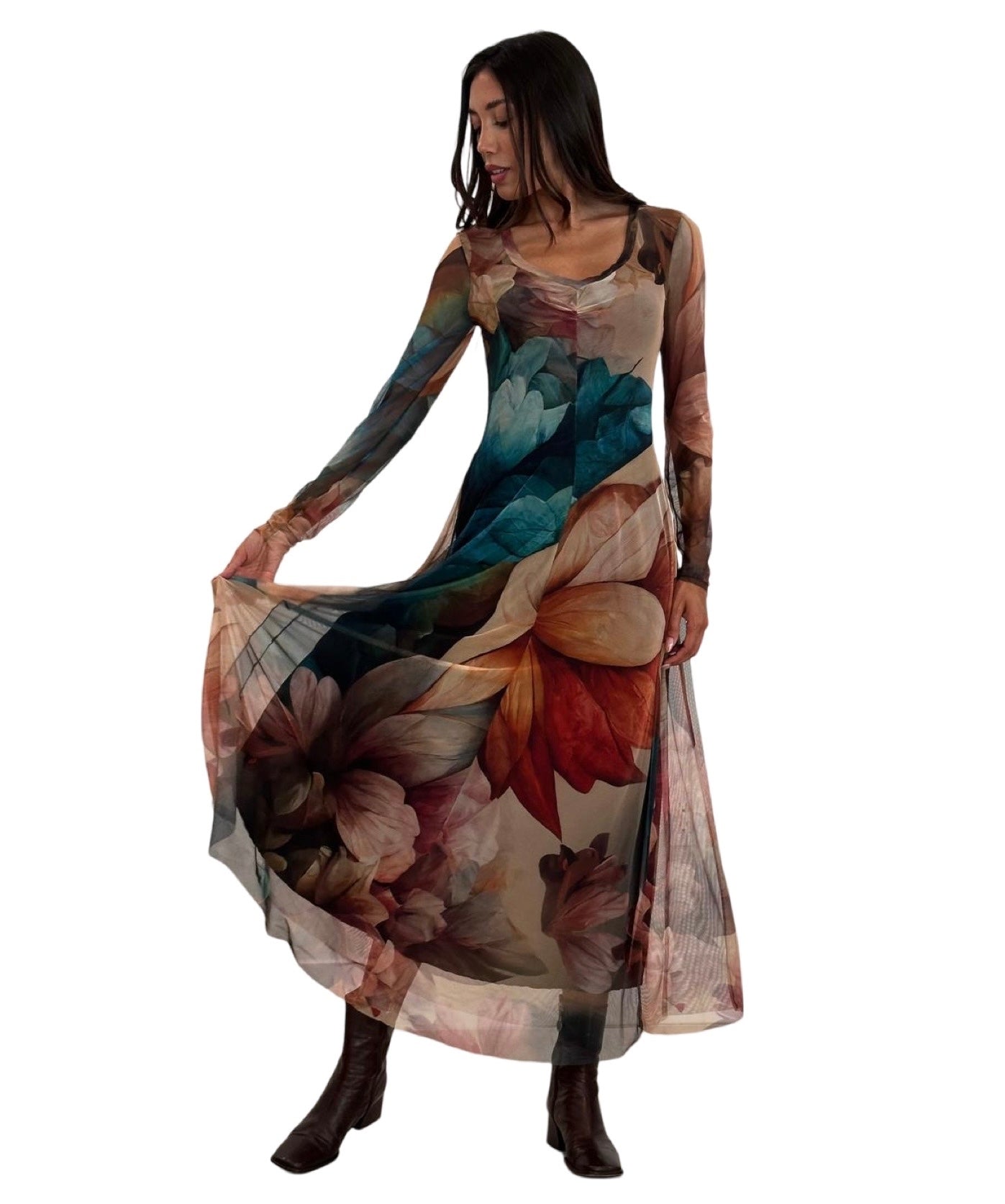slim fit dress slacks Women Fit and flare Maxi dress 3198 – Xiaolizi main image 1