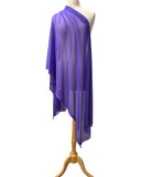 MAXIMA Long And Wide Sheer Shawl Stole Wrap Cover VIOLET
