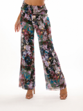 PIA Mesh Printed Lined Flared Pants