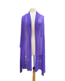 MAXIMA Long And Wide Sheer Shawl Stole Wrap Cover VIOLET