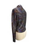 FANTASIA Long Sleeve Sparkling Printed Bolero Jacket