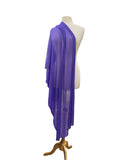 MAXIMA Long And Wide Sheer Shawl Stole Wrap Cover VIOLET