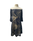 IVY Bell Sleeves On/Off Shoulder Knee Length Flare Dress / black