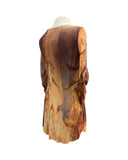 IONNA 3/4 Sleeves Keyhole Neckline Tunic