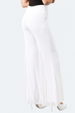 MAXIMA Mesh Lined Flared Pants WHITE