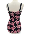 RUBY Burnout Asymmetrical Hem Cami Top with Front Side Slit