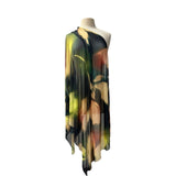 Alice Sheer Printed Mesh Long and Wide Shawl