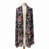 ORCHID Sheer Printed Mesh Long and Wide Shawl