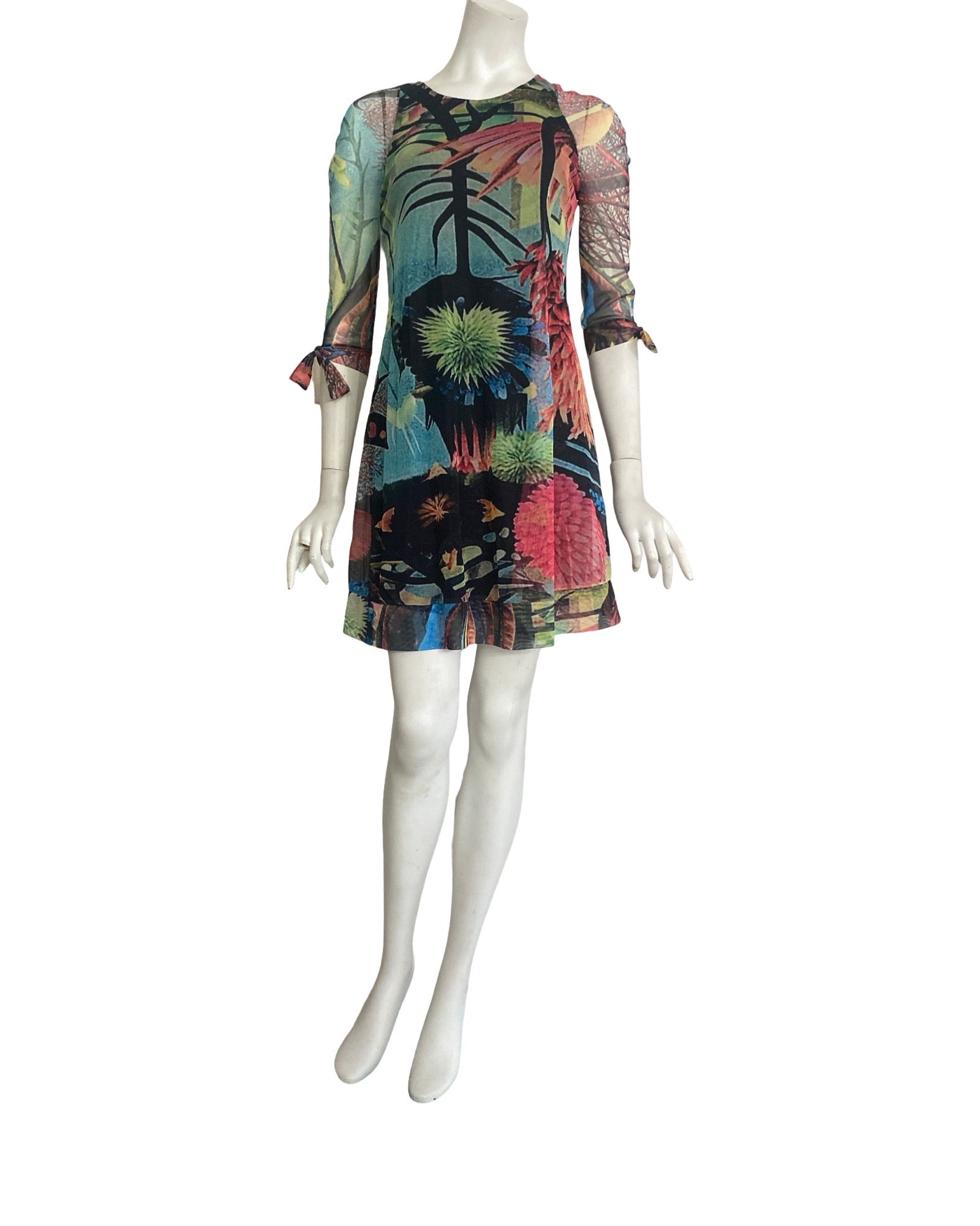 ELANA KATTAN | PENELOPE A-Line Above Knee Length Print Mesh Dress Elana Kattan ELANA KATTAN | PENELOPE A-Line Above Knee Length Print Mesh Dress Elana Kattan