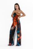 DELILA Strapless Jumpsuit With Overlay