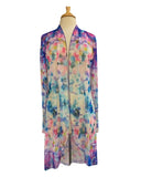 DAKOTA Sheer Mid Length Print Duster