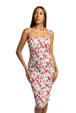 ERIN Fitted Slip Dress Knee Length
