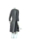 ELENORE 3/4 Sleeves Flared Striped Dress
