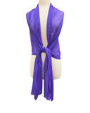 MAXIMA Long And Wide Sheer Shawl Stole Wrap Cover VIOLET