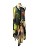 Alice Sheer Printed Mesh Long and Wide Shawl