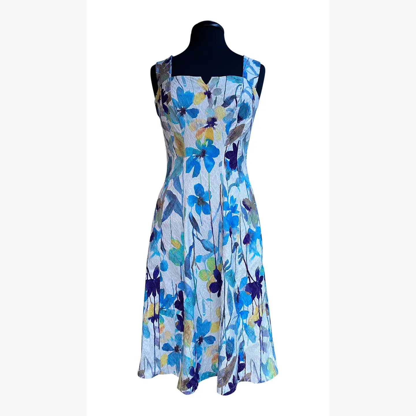 ELANA KATTAN |ORCHIDEA Textured Floral Paneled A-line Dress  Elana Kattan