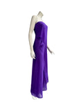 MAXIMA Strapless Jumpsuit with Overlay VIOLET