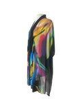 GLORY Shee Printed Mesh Long and Wide Shawl