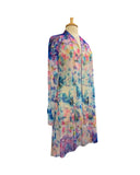 DAKOTA Sheer Mid Length Print Duster