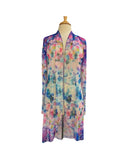 DAKOTA Sheer Mid Length Print Duster