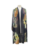 IGONNA Long and Wide Sheer Print Shawl