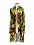 GISELLE 416 Sheer Mid Length Print Duster