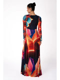 TAYLOR Fit N Flare  Front Keyholes Empire Long Dress
