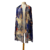 DORIA Sheer Long and Wide Shawl