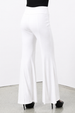 MAXIMA Mesh Lined Flared Pants WHITE