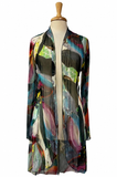Carmen Sheer Mid Length Print Duster