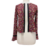 AMARA SHORT OPEN FRONT Printed Jacquard Short Jacket