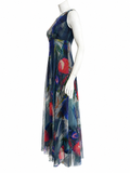TULIP  Fit N Flare  Front Keyholes Empire Long Dress