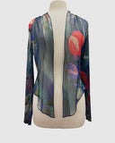TULIP Sheer Long Sleeve Print Bolero Cover-up