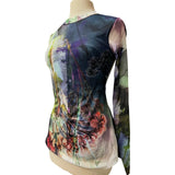 ONIKA Long Sleeve Mesh T Top