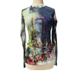 ONIKA Long Sleeve Mesh T Top