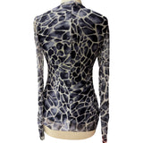 AFRODITE Long Sleeve Mesh T Top