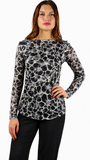 AFRODITE Long Sleeve Mesh T Top