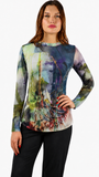 ONIKA Long Sleeve Mesh T Top