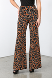 BOLITA Printed Mesh Lined Flared Pants