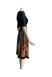 OZARA  Half Sleeve Abstract Empire Dress