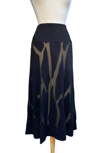 MYCALA Drop Waist Midi Skirt