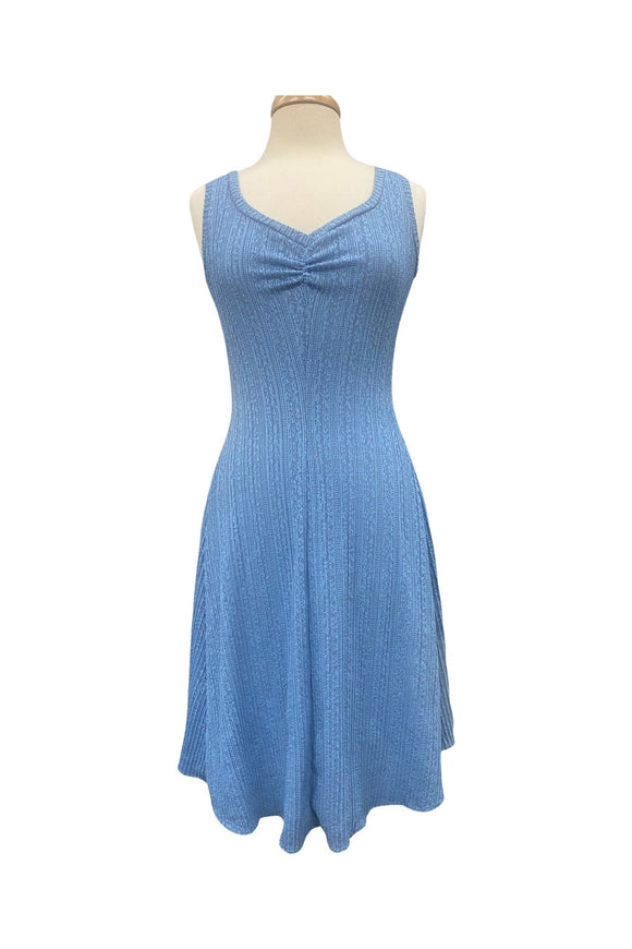 Sophia Lace Sleeveless V-Neck Flared Dress