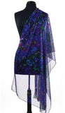 MIA Sheer Printed Mesh Long and Wide Shawl