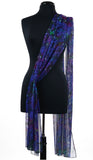 MIA Sheer Printed Mesh Long and Wide Shawl