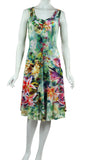 OAHU Sleeveless V-Neck Flared Dress