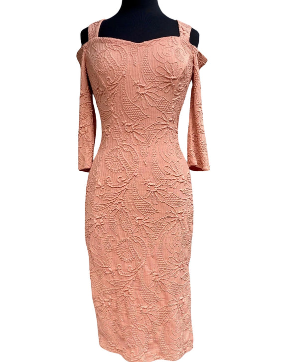 TORINO Cold Shoulder Dress Coral
